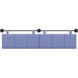  Viseće uzglavlje kreveta Traper plava Tkanina | shoptok.hr