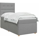  Boxspring krevet s madracem Svjetlosiva Jjedan Tkanina | shoptok.hr