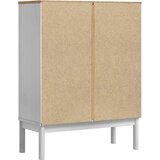  Strani šal FLORO Bela 70 x 30 x 70,5 cm Masivno borovo les, (5000217907) | Shoptok.si