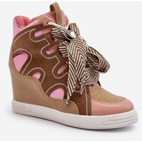 Boto Women's Pink Wedge Sneakers Leoppa | shoptok.hr