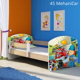  Dječji krevet ACMA s motivom, bočna sonoma 160x80 cm 45 Mehaničar | shoptok.hr