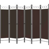 Sobna pregrada sa 6 panela smeđa 240 x 180 cm | shoptok.hr