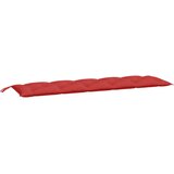  Jastuk za vrtnu klupu crveni 180 x 50 x 7 cm od tkanine Oxford | shoptok.hr