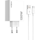 Moxom Kućni punjač MX-HC246 120W 6A Type C, Beli Cene