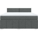 vidaXL Okvir kreveta s oprugama i madrac svjetlosivi 180x200cm tkanina | shoptok.hr