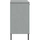  Komoda s metalnim nogama siva 113x40x77 cm masivno drvo OSLO | Eponuda.ba