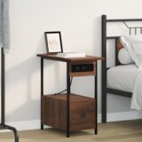 vidaXL Noćni ormar Smeđi hrast 60 x 30 x 61 cm Konstruirano drvo | shoptok.hr