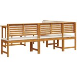  Set za vrtno blagovanje od 4 dijela s udobnim jastučićima od akacije | shoptok.hr