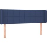 Maison Chic Vzglavna omarica - Nočna omarica - Posteljna omarica z ušesi modro 147x16x78/88 cm blago, (21710380) | Shoptok.si