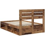  Krevetna konstrukcija s uzglavljem Staro drvo 120 x 200 cm Slike