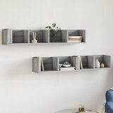  Zidni ormarići 2 kom siva sonome 99x18x16,5cm konstruirano drvo | shoptok.hr