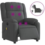  The Living Store Električni masažni naslanjač temno sivo blago - Električni Masažni Stol, (21501982) | Shoptok.si