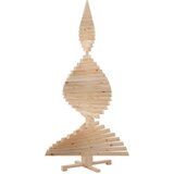 vidaXL Božićna drvca s stalakom Prirodna 180 cm Masivna borovina | shoptok.hr