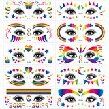 INF Hipijevski začasni tatuji (komplet 10) B, (21745466) | Shoptok.si