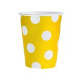  Papirnati kozarci Dots 270ml Rumena | Shoptok.si