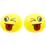  Mekana lopta Smiley Emoji 9 cm - žuta Cijene
