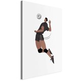  Slika - Volleyball Player on a White Background - Illustration 40x60 Na talijanskom platnu | shoptok.hr