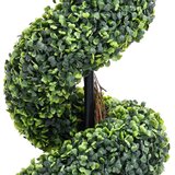 vidaXL Umetni pušpan spirala z loncem zelene barve 89 cm | Shoptok.si