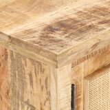  Stolić za kavu 90x50x35 cm masivno drvo manga i prirodna trska | Eponuda.ba