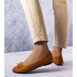 Gemre Brown ballet flats with a bow Chandonnet | shoptok.hr