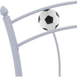 vidaXL Okvir za krevet s nogometnim uzorkom sivi metalni 90 x 200 cm | shoptok.hr