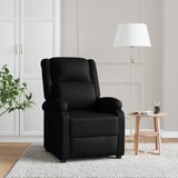 vidaXL Naslanjač črno umetno usnje | Shoptok.si