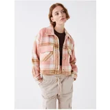 LC Waikiki Women's Plaid Long Sleeve Flannel Shirt Jacket