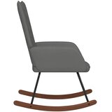  Stolica za ljuljanje tamnosiva baršunasta | shoptok.hr