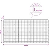  Gabion s žicom debljine 3,5 mm i mrežom 10x10 cm 300x30x150 cm | shoptok.hr
