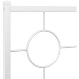  Metalno zamjensko uzglavlje bijelo 120 cm | shoptok.hr