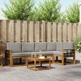  Set vanjskih sofa 6 kom. Prirodna i svijetlo siva | shoptok.hr