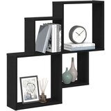 vidaXL zidni ormar Crni hrast 80x15x78 5 cm kvalitetno drvo | shoptok.hr