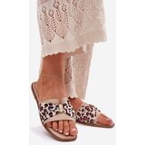 Boto Womens Flat Heeled Sandals With Bow Beige Avenza | Shoptok.si