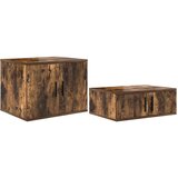 Ormarić za pohranu 2 pcs Dimljeni hrast 108 x 41 x 40 cm | shoptok.hr