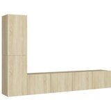 Furnova Komplet TV omaric 4-delni sonoma hrast inženirski les, (21924076) | Shoptok.si