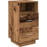 Maison Chic Nočna omarica - Nočna miza z 2 predaloma Old Wood 36x36x68 cm, (21689798) | Shoptok.si