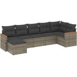  7-dijelni set vrtnih sofa sivi od poliratana | shoptok.hr
