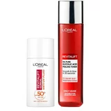 L'Oréal Paris Revitalift Clinical Anti-UV Fluid Set dnevna krema za lice 50 ml + losion i sprej za lice 180 ml za ženske