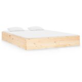 The Living Store Posteljni okvir iz trdnega lesa 135x190 cm - Posteljni Okvir, (21527399) | Shoptok.si