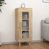 vidaXL Komoda sonoma hrast 34,5x34x90 cm konstruiran les | Shoptok.si