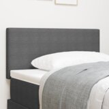 vidaXL LED uzglavlje jednostavnog dizajna svijetlosive boje, 90 cm, od čvrstog pamuka | shoptok.hr