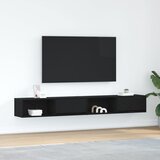 vidaXL TV omarica 2 kosa črna hrast 100x31x25,5 cm inženirski les Cene