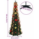  Umjetno božićno drvce s 150 LED svjetlima Zelena 185 cm PVC | shoptok.hr