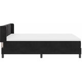  s opruga kutije s uzglavljem Crna 190 x 140 cm Baršun | shoptok.hr
