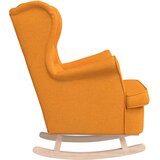  Stolica za ljuljanje 74x90x102 cm tamnožuta od tkanine | shoptok.hr