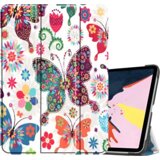 NIKCORP Ovitek za iPad Air 4 / 5 10.9, zaščitni etui s funkcijo bujenja, motiv metuljev in cvetja, umetno usnje, belo-barven, (5000138982) | Shoptok.si