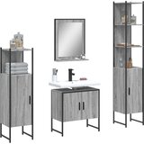  4-dijelni set kupaonskih ormarića boja hrasta sonome drveni | shoptok.hr