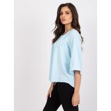 RUE PARIS Blouse-CHA-BZ-1701.29P-light blue | Shoptok.si