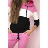 Kesi Set with colored stripes light pink+ecru | shoptok.hr