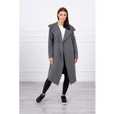 Kesi Long cardigan with a graphite hood Cijene